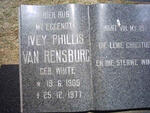 RENSBURG Ivey Phillis, van nee WHITE 1905-1977
