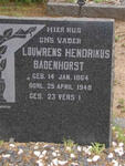 BADENHORST Louwrens Hendrikus 1864-1948