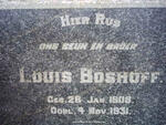 BOSHOFF Louis 1908-1931
