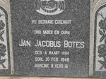 BOTES Jan Jacobus 1884-1946