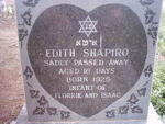 SHAPIRO Edith 1925-1925