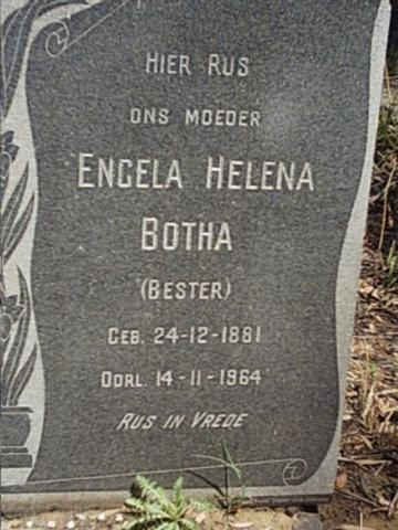 BOTHA Engela Helena nee BESTER 1881-1964