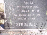 STROEBEL Johanna M.M. nee MULDER 1878-1959