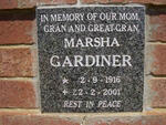 GARDINER Marsh 1916-2001