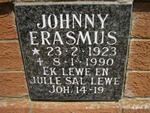 ERASMUS Johnny 1923-1990