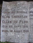 PLOOI Thoratjie Ellen, du 1916-1935