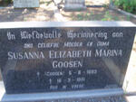 GOOSEN Susanna Elizabeth Marina nee GOOSEN 1893-1981
