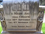 JOUBERT Alice Mary nee CHURCH 1879-1934
