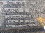 NAGEL Martha H. nee LIEBENBERG 1900-1949