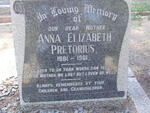 PRETORIUS Anna Elizabeth 1881-1961