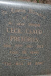 PRETORIUS Cecil Claud -1952