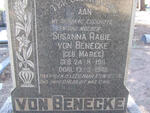 BENECKE Susanna Rabie, von nee MAREE 1911-1948