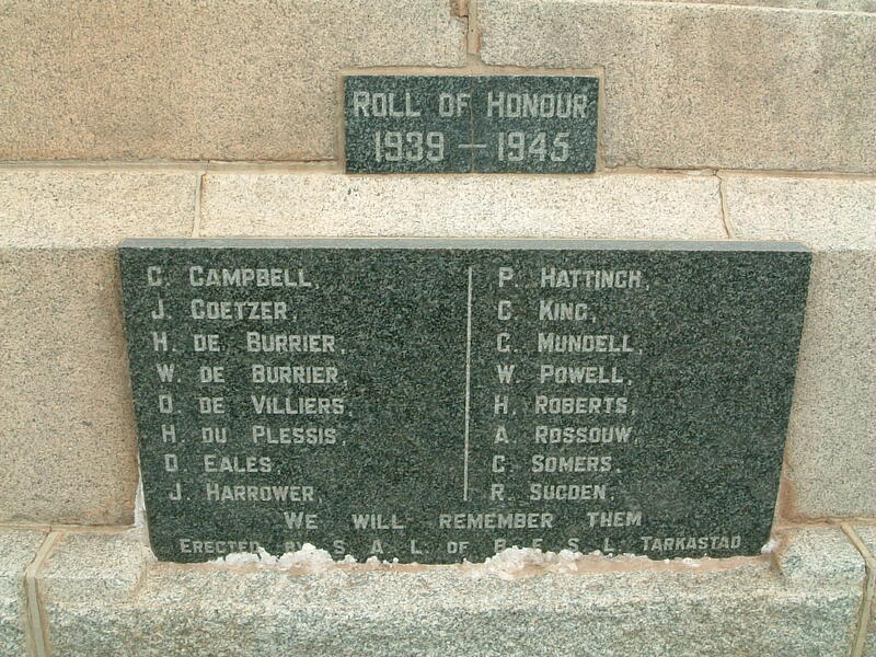 6. Roll of Honour 1939-1945