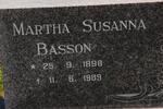 BASSON Martha Susanna 1898-1989