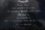 BEUKES Johanna Margaretha nee GERRITS 1897-1989