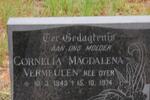 VERMEULEN Magdalena nee DYER 1945-1974