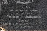 BOTES Gysbertus Johannes 1897-1963