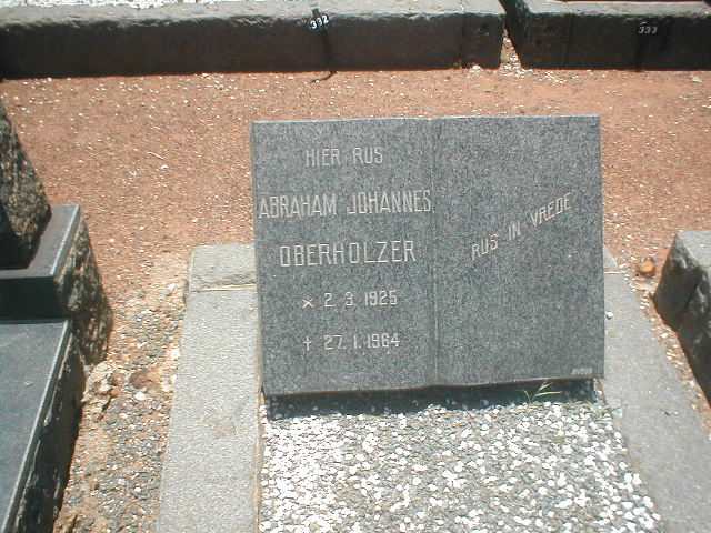 OBERHOLZER Abraham Johannes 1926-1964