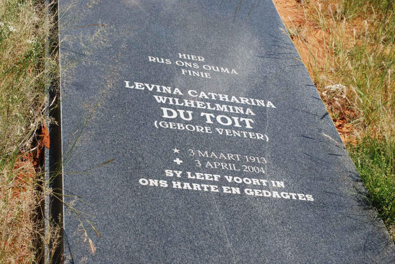 TOIT Levina Catharina Wilhelmina, du nee VENTER 1913-2004