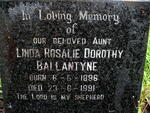 BALLANTYNE Linda Rosalie Dorothy 1896-1991