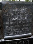 BURGER William August George 1883-1963
