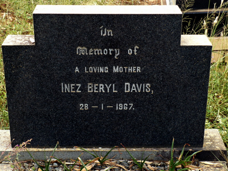 DAVIS Inez Beryl -1967