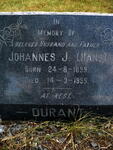 DURANT Johannes J. 1899-1959