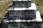 McINTYRE John S. 1914-1914 :: McINTYRE Annie J.E. -1919