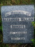 ROBERTS Alexander William 1857-1938