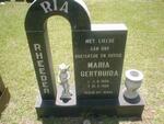 RHEEDER Maria Gertruida 1959-1969