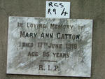 CATTON Mary Ann -1918