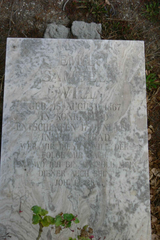 WILL Emil Samuel 1867-1957