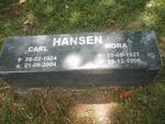 HANSEN Carl 1924-2004 & Nora 1921-1996