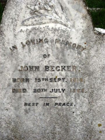 BECKER John 1819-1865