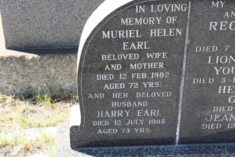 EARL Harry -1985 & Muriel Helen -1982