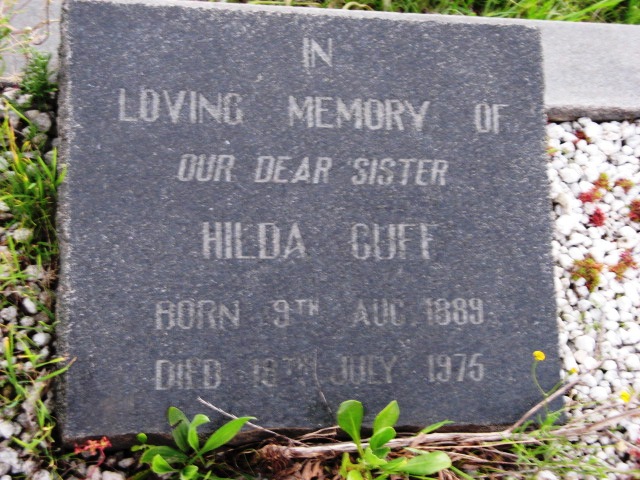 CUFF Hilda 1889-1975