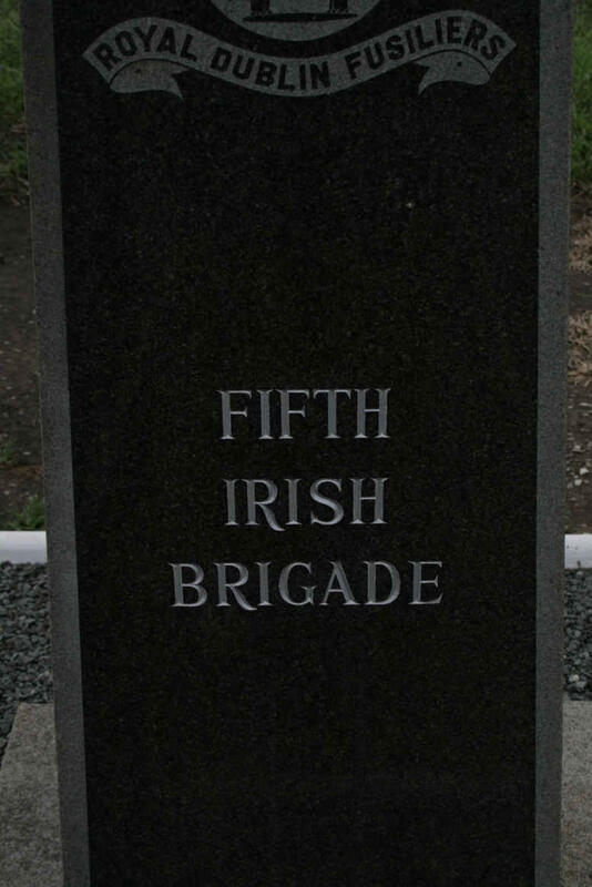 10. Memorial stone - Royal Dublin Fusiliers - Fifth Irish Brigade