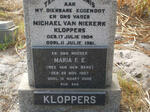 KLOPPERS Michael van Niekerk 1904-1961 & Maria F.E. VAN DEN BERG 1907-2000