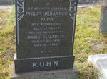 KUHN Philip Johannes -1963 & Maria Elizabeth -1978