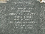 WYK Abraham E., van 1892-1957 & Johanna A. 1889-1956