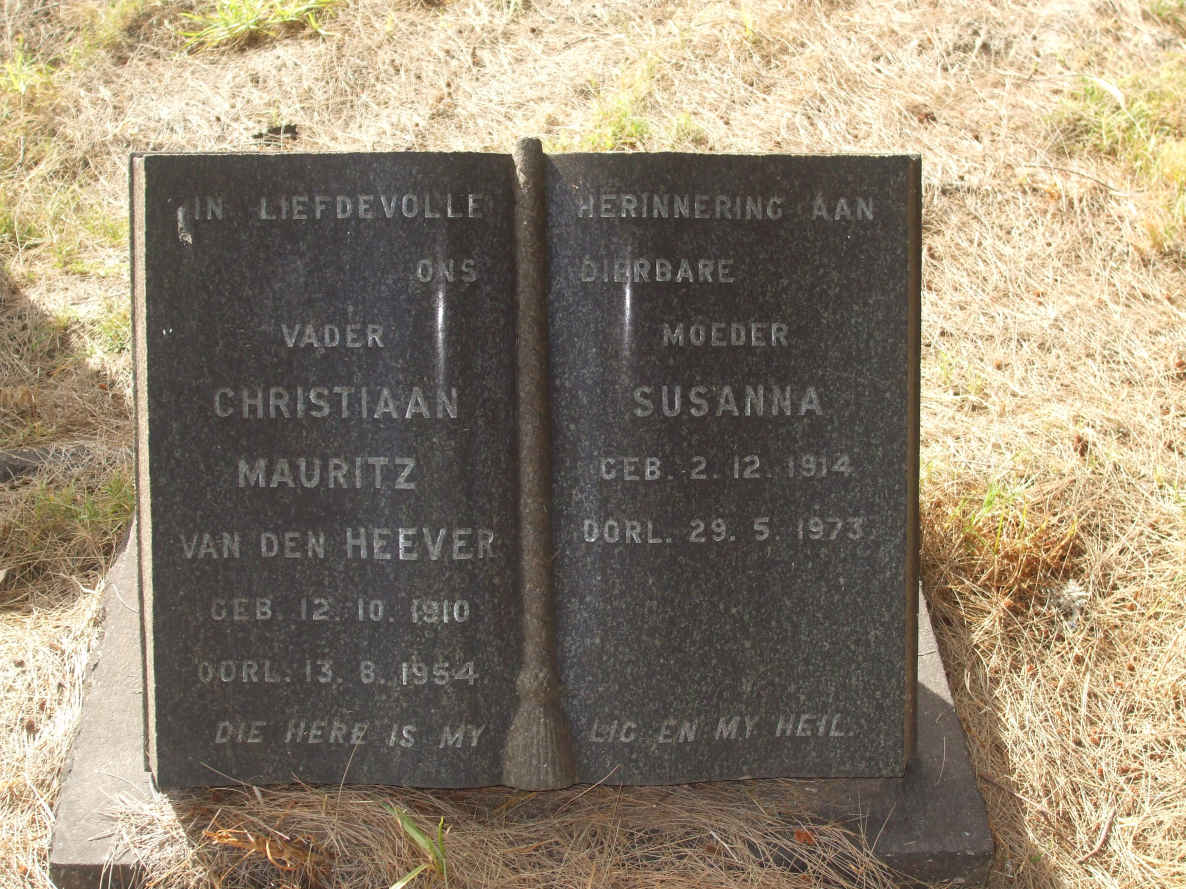 HEEVER Christiaan Mauritz, van den 1910-1954 & Susanna 1914-1973