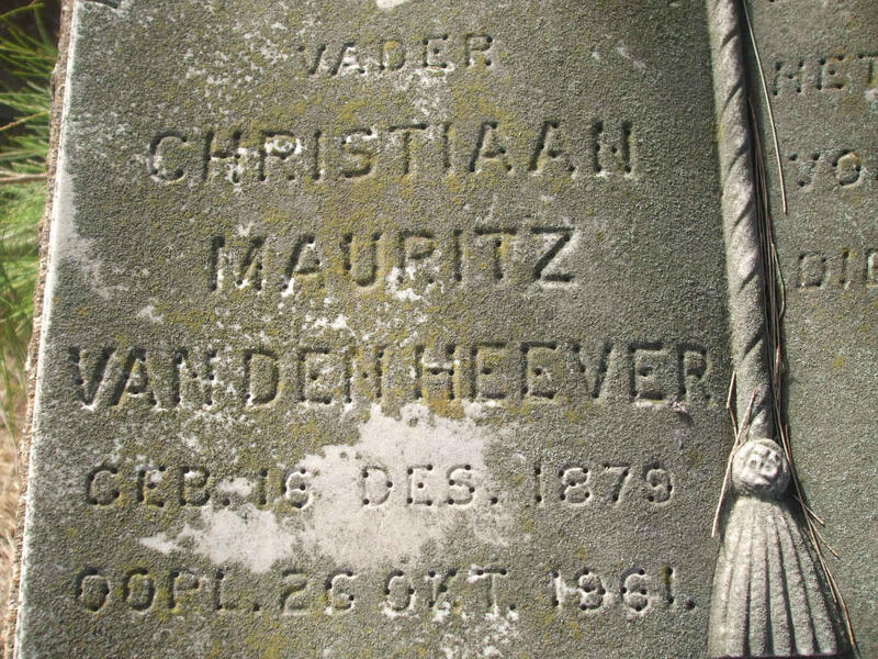 HEEVER Christiaan Mauritz, van den 1879-1961