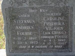 FOURIE Stefanus Andries 1897-1953 & Caroline Frederika VILJOEN, formerly FOURIE, nee CROUS 1895-1987