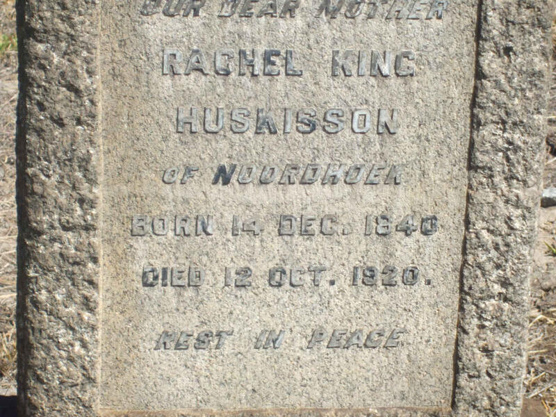HUSKISSON Rachel King 1840-1920