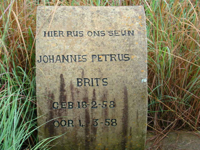 BRITS Johannes Petrus 1958-1958