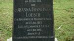 LOESCH Johanna Francisca nee BORKOWSKI 1873-1942