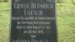 LOESCH Ernst Heinrich 1857-1916