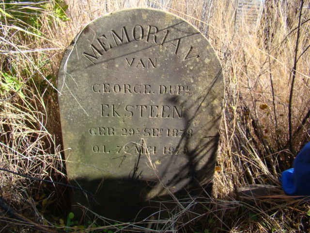 EKSTEEN George Dupl. 1878-1879