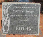 BOTHA Aletta Sophia 1909-1972