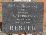BESTER Jan Gerhardus 1883-1969